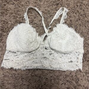aerie White Lace Bralette